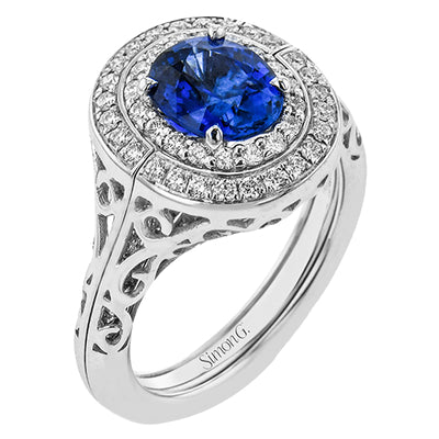 Simon G. Color Ring in 18k Gold with Diamonds