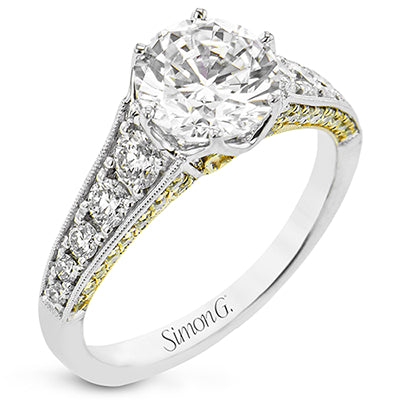 Simon G. Engagement Ring in 18k Gold with Diamonds