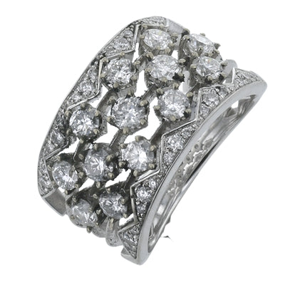 Simon G. Right Hand Ring in 18k Gold with Diamonds