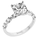 Simon G LR4005 Shared Prong Diamond Engagement Ring
