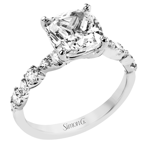 Simon G LR4005 Shared Prong Diamond Engagement Ring