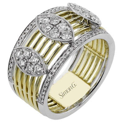 Simon G. Right Hand Ring in 18k Gold with Diamonds