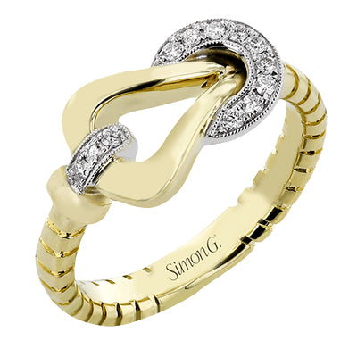Simon G. Right Hand Ring in 18k Gold with Diamonds
