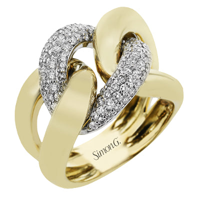 Simon G. Right Hand Ring in 18k Gold with Diamonds