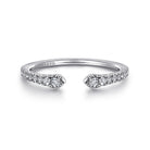 Gabriel & Co. 14K White Gold Open Diamond Stackable Ring LR52544W45JJ