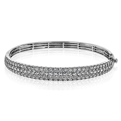 Simon G. Bangle in 18k Gold with Diamonds