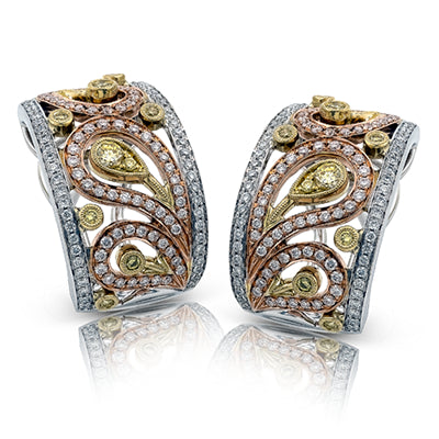 Simon G. Earring in 18k Gold with Diamonds