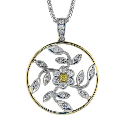 Simon G. Pendant in 18k Gold with Diamonds