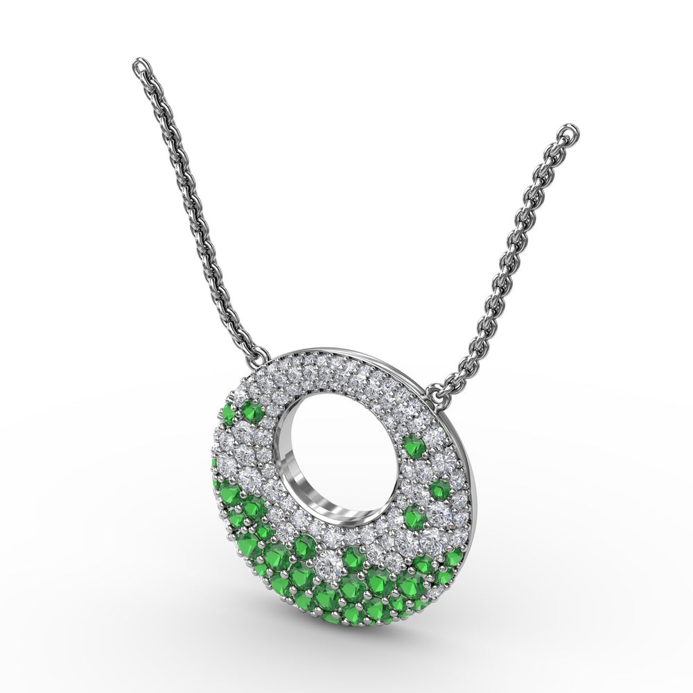 Fana 14k White Gold Circle of Life Pendant