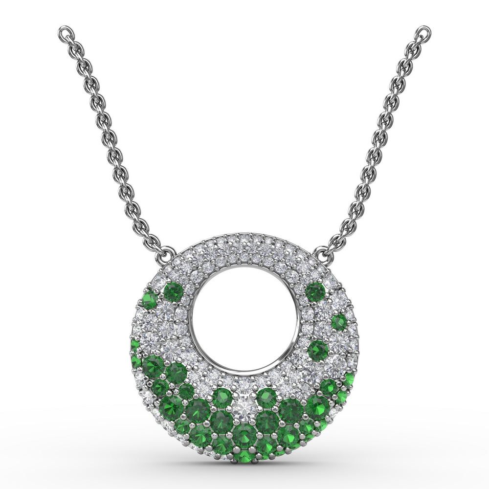 Fana 14k White Gold Circle of Life Pendant