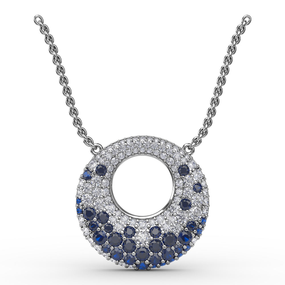 Fana 14k White Gold Circle of Life Pendant