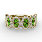 14K Yellow Gold Emerald & Diamond Ring, 0.84ct