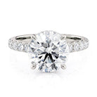 Michael M Crown R799-3 Hidden Halo Engagement Ring Semi-Mount