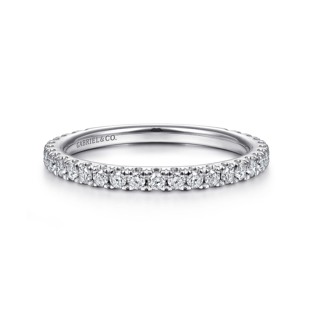 Gabriel & Co. Stackable Ring 14K White Gold Diamond 0.4ct