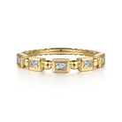 Gabriel & Co. Stackable Ring 14K Yellow Gold Diamond 0 25ct