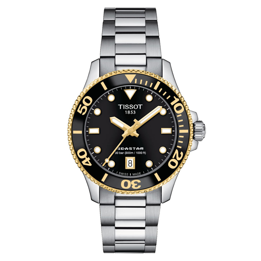 Tissot Seastar 1000 36Mm (Stainless Steel, Grey) Indexes