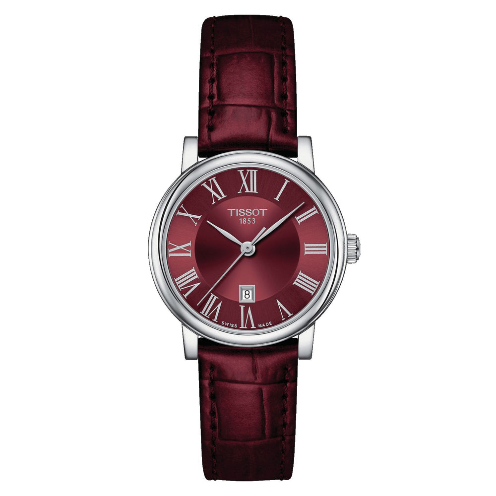 Tissot Carson Premium Lady (Leather, Burgundy) Roman