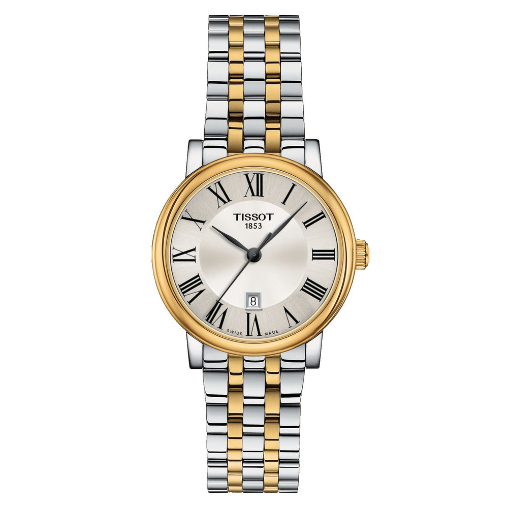 Tissot Carson Premium Lady (Stainless Steel, Grey/Yellow Gold 1N14) Roman