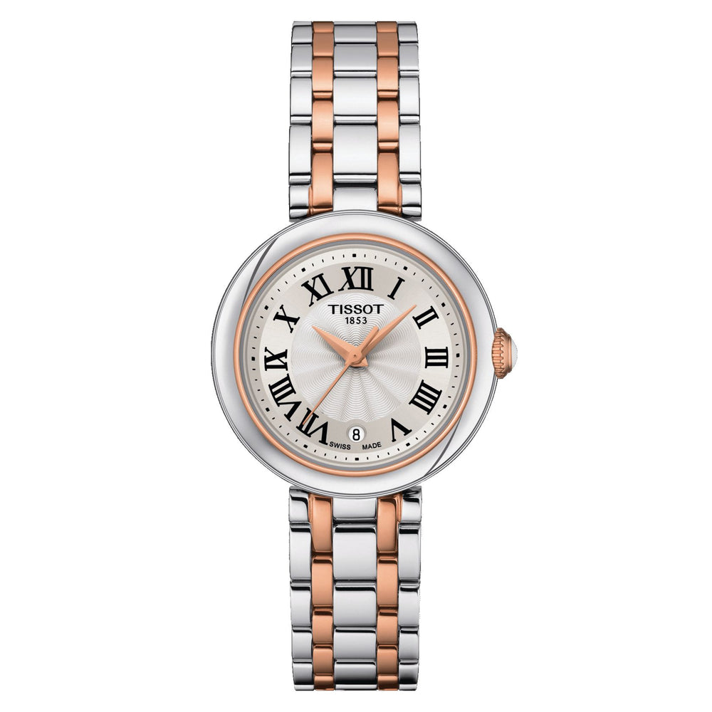 Tissot Bellissima Small Lady (Stainless Steel, Grey/Rose Gold 5N) Roman