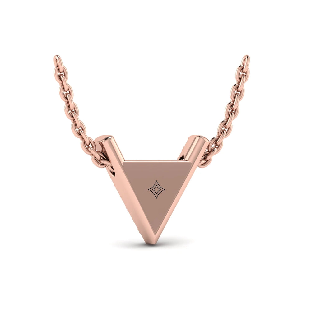 Diamond Trinity Necklace Rose Gold