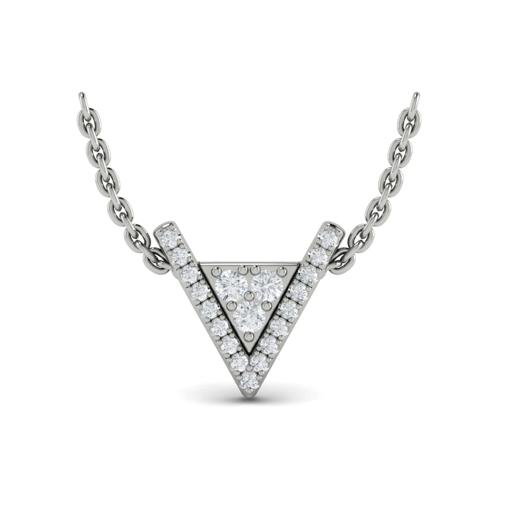 Diamond Trinity Necklace Platinum