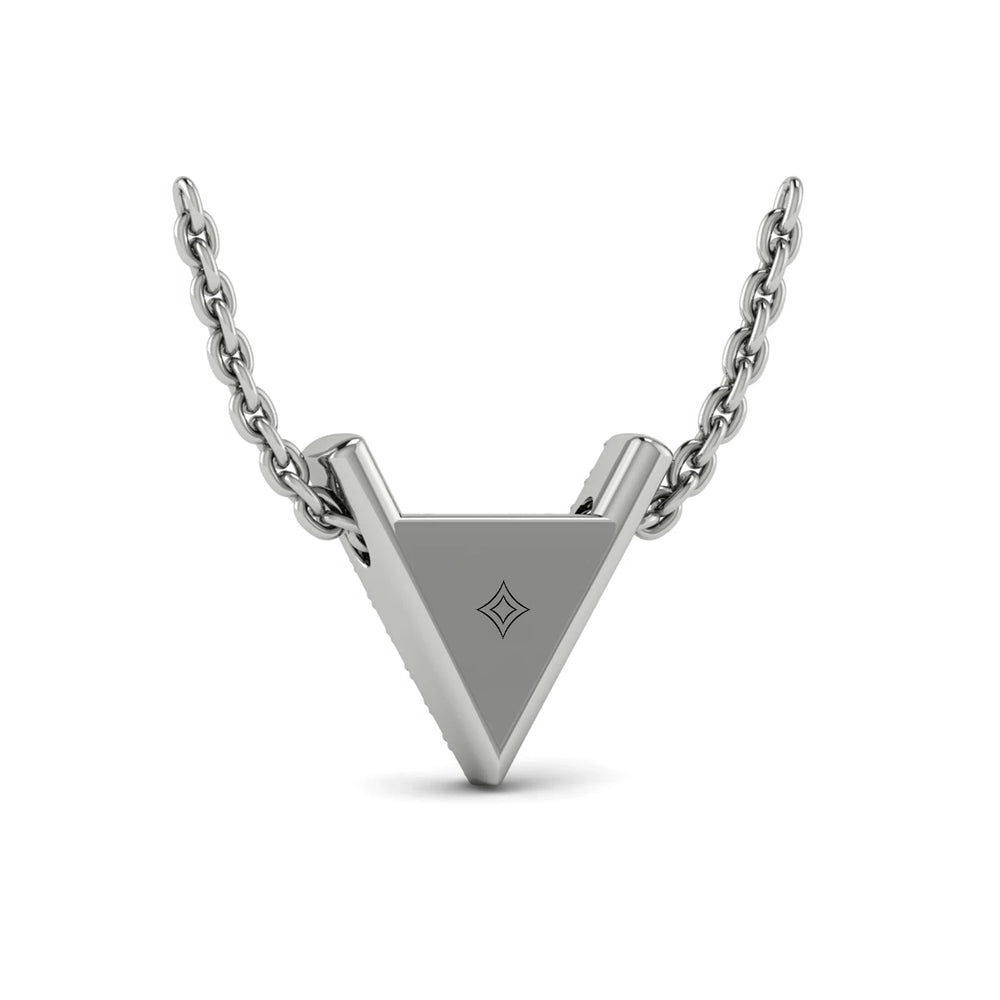 Diamond Trinity Necklace White Gold