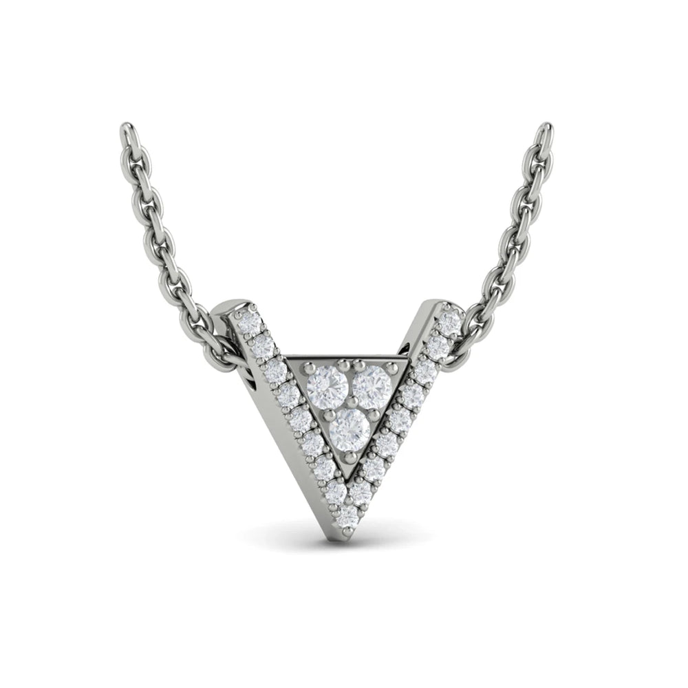 Diamond Trinity Necklace Platinum