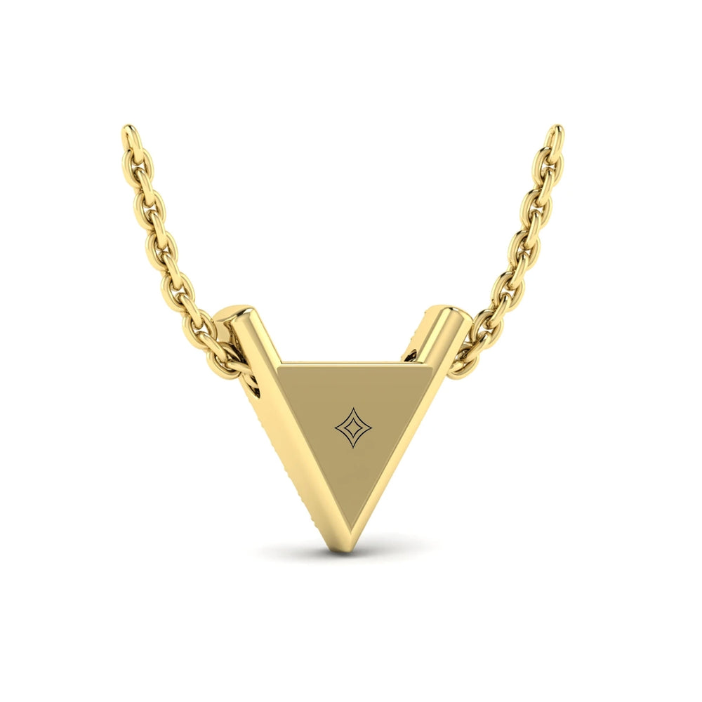 Diamond Trinity Necklace Yellow Gold