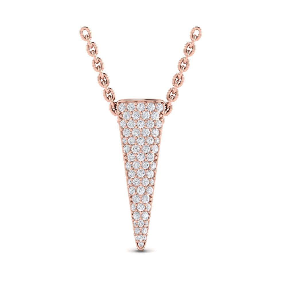 Diamond Trinity Pendant Rose Gold