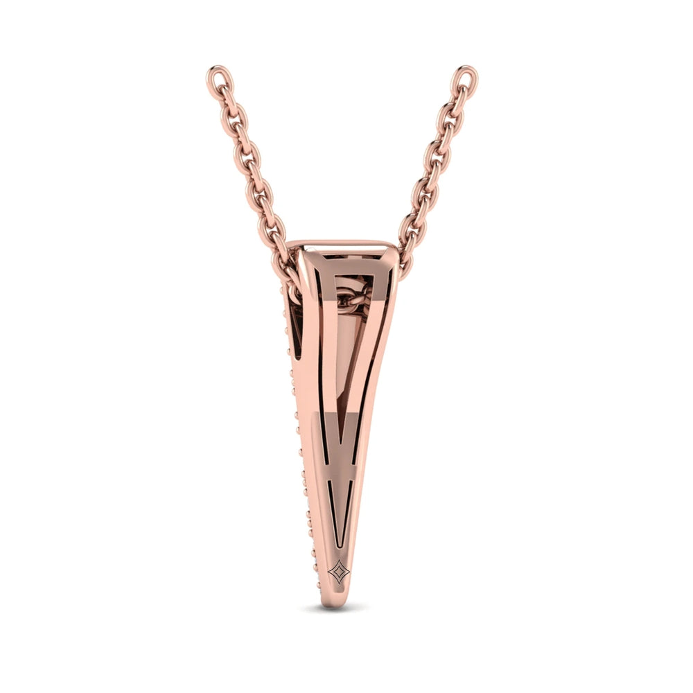 Diamond Trinity Pendant Rose Gold