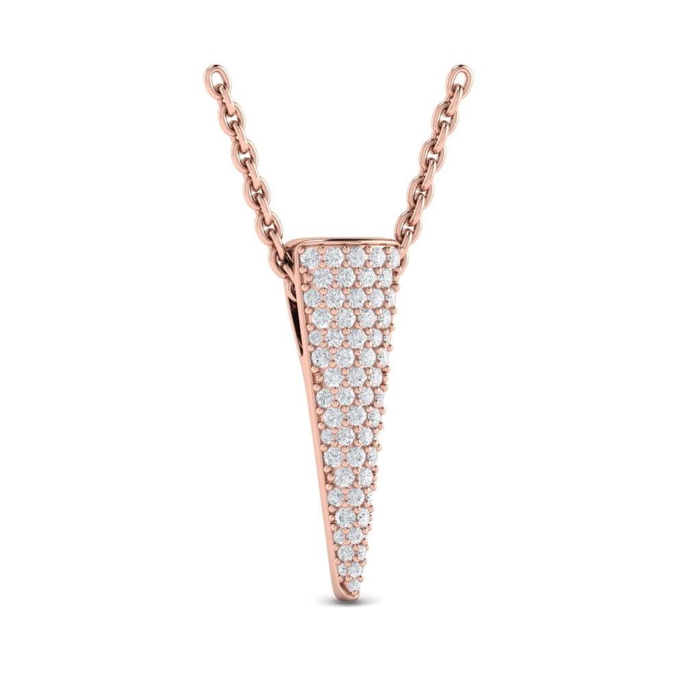 Diamond Trinity Pendant Rose Gold