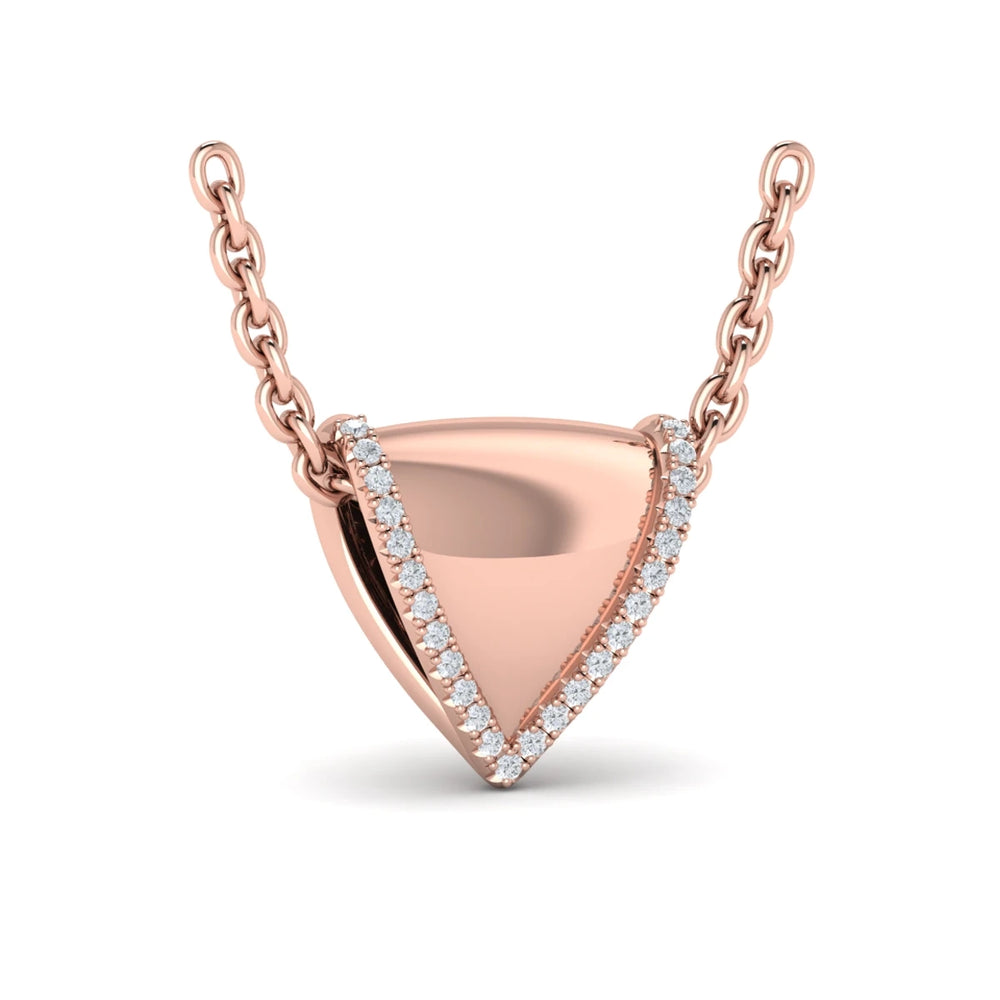 Diamond Trinity Pendant Rose Gold
