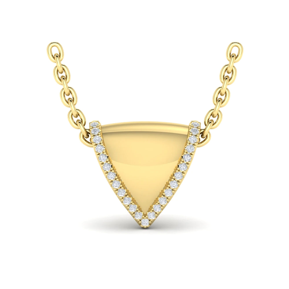 Diamond Trinity Pendant Yellow Gold