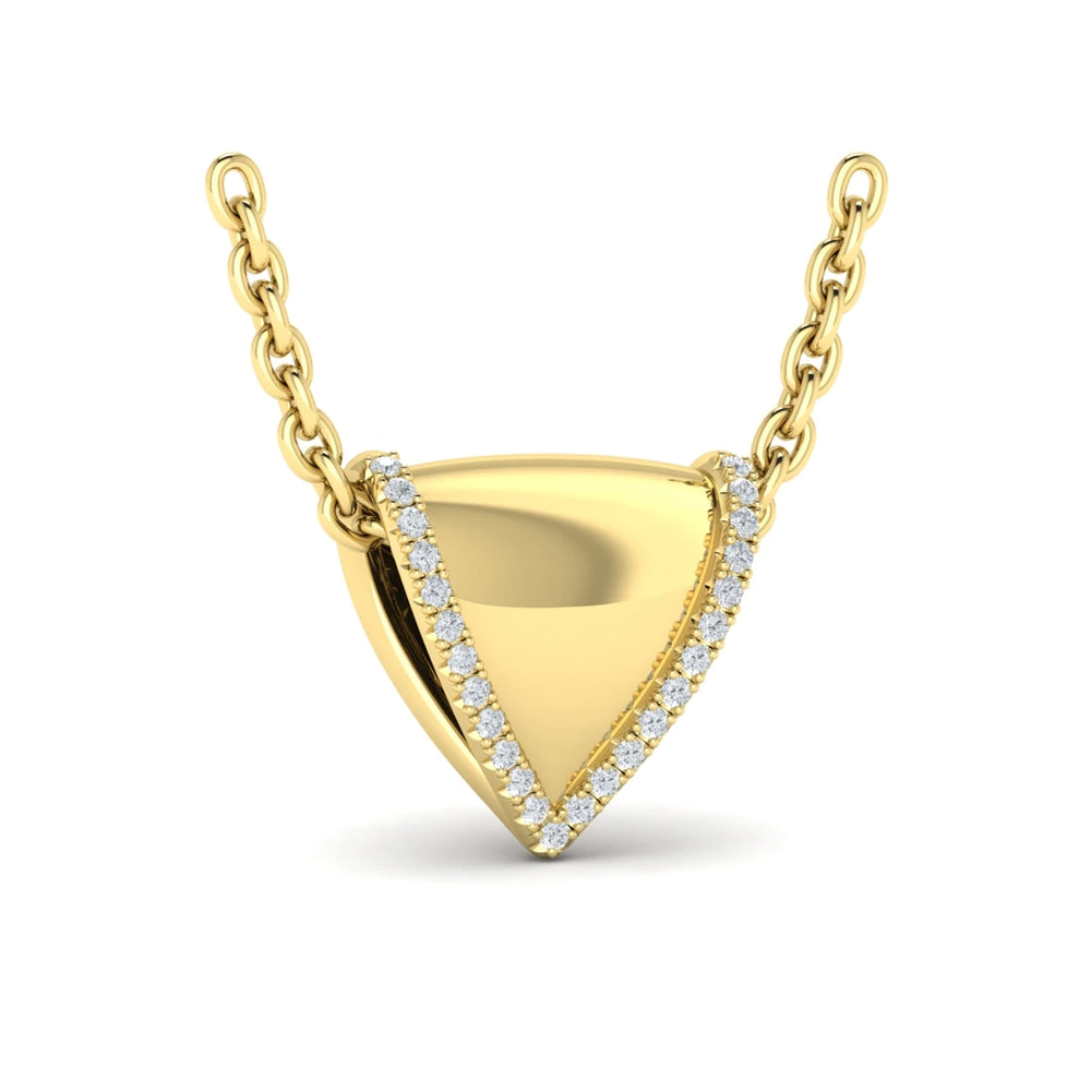 Diamond Trinity Pendant Yellow Gold