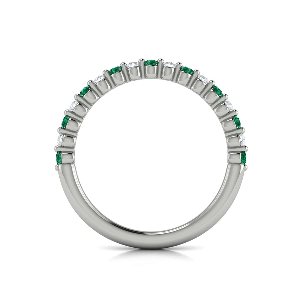 Diamond and Emerald Ring Platinum