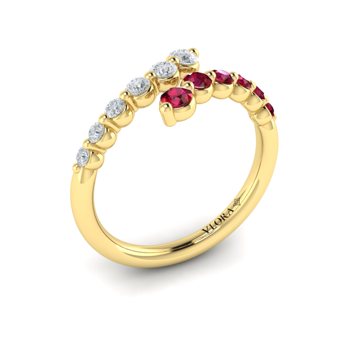 Diamond and Ruby Open Wrap Ring – Ballantyne Jewelers