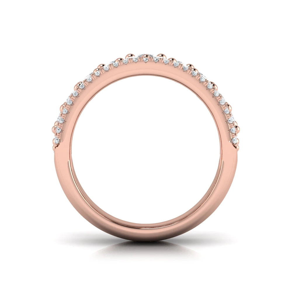 Diamond Multi-Row Statement Ring Rose Gold