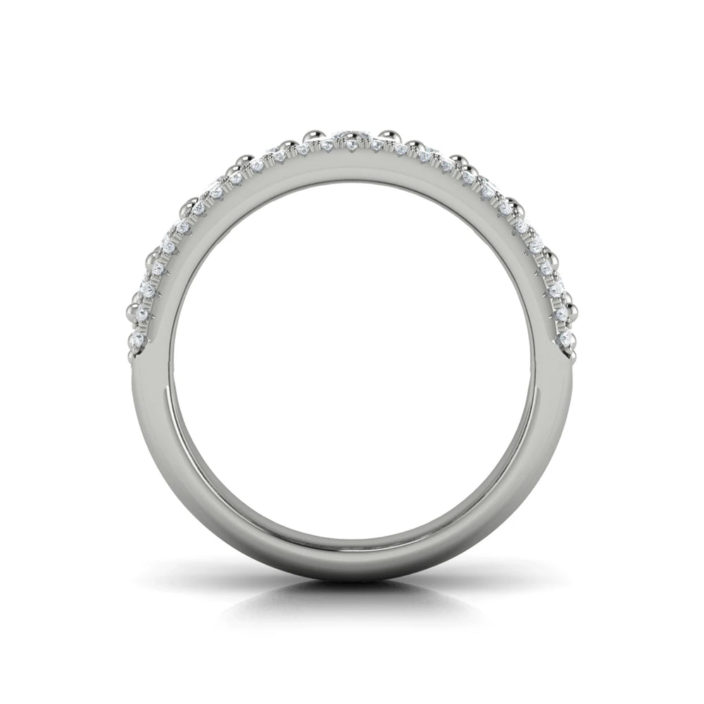 Diamond Multi-Row Statement Ring Platinum