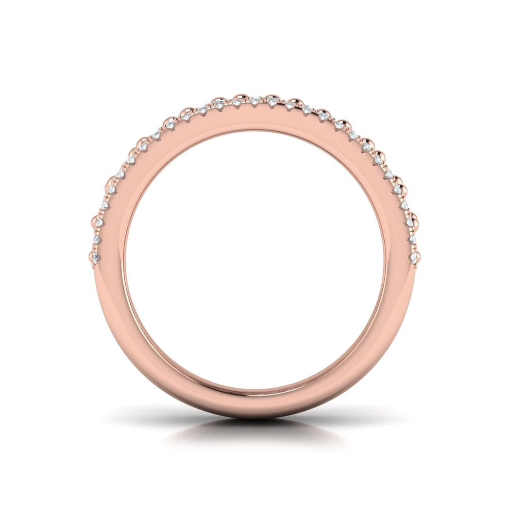 Diamond Multi-Row Statement Ring Rose Gold