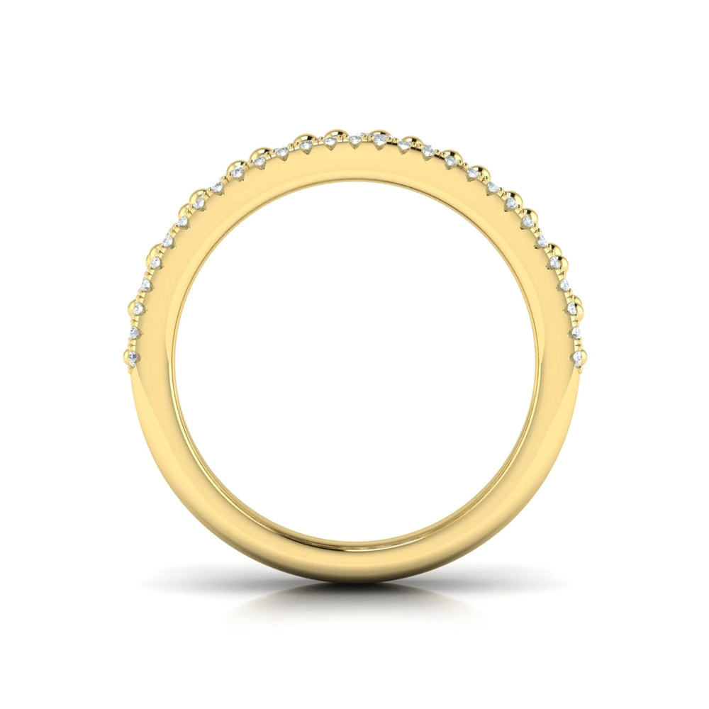 Diamond and Ruby Cluster Statement Ring Yellow Gold