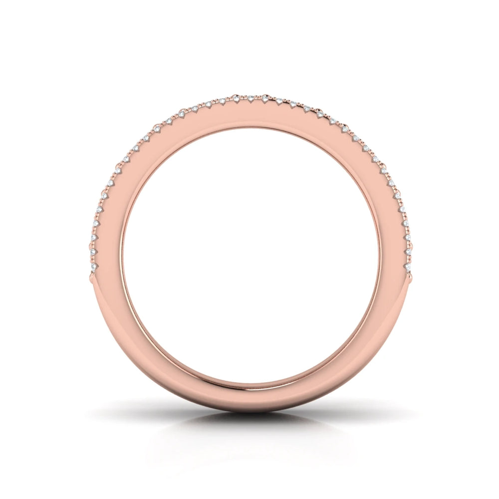Diamond Baguette Multi-Row Ring Rose Gold