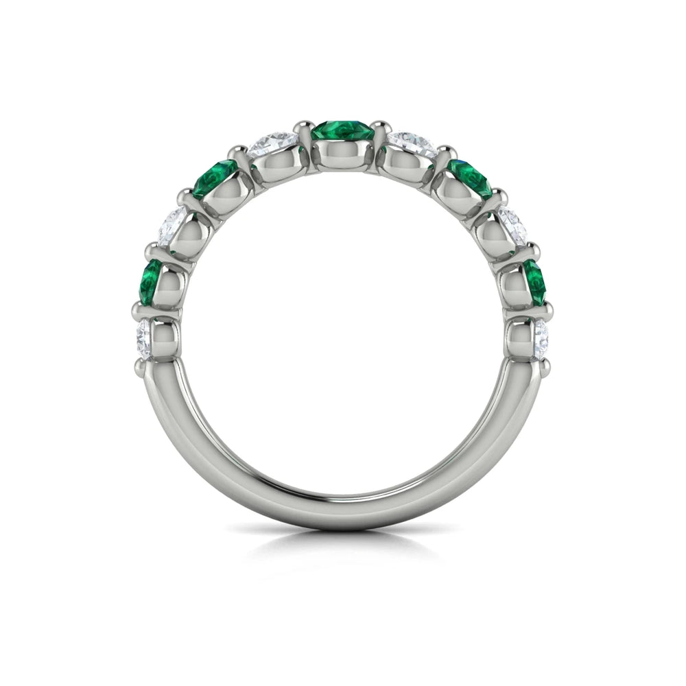 Diamond and Emerald Ring Platinum