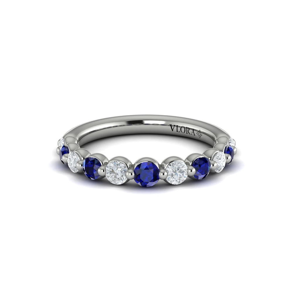 Diamond and Sapphire Ring Platinum