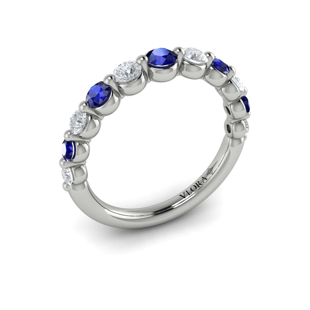 Diamond and Sapphire Ring Platinum