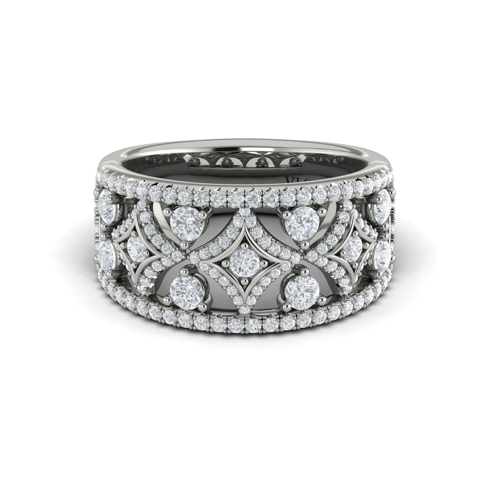 Diamond Open Vlora Star Ring White Gold