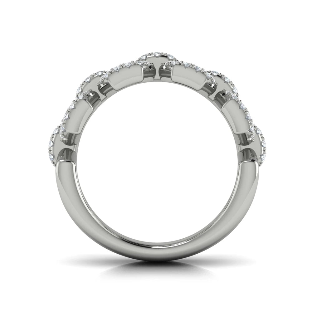 Diamond Link Ring Platinum