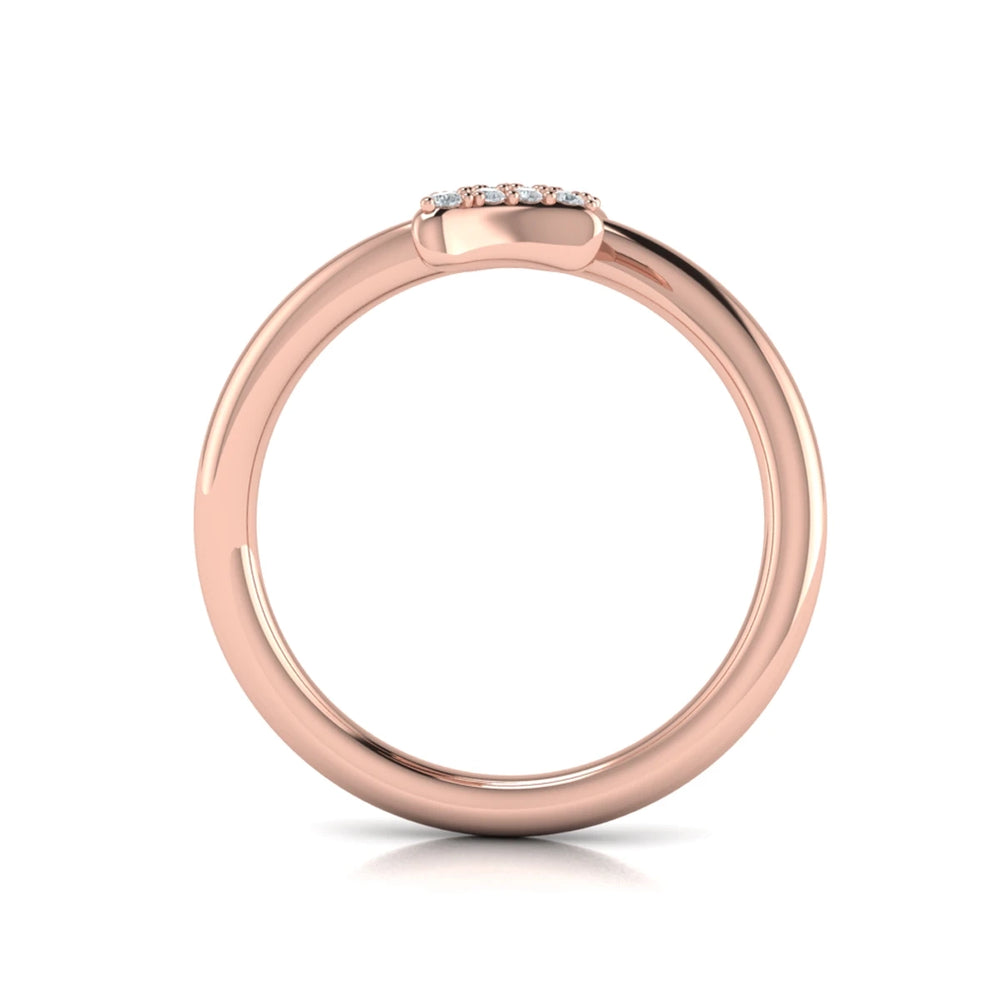 Diamond Trinity Wrap Ring Rose Gold