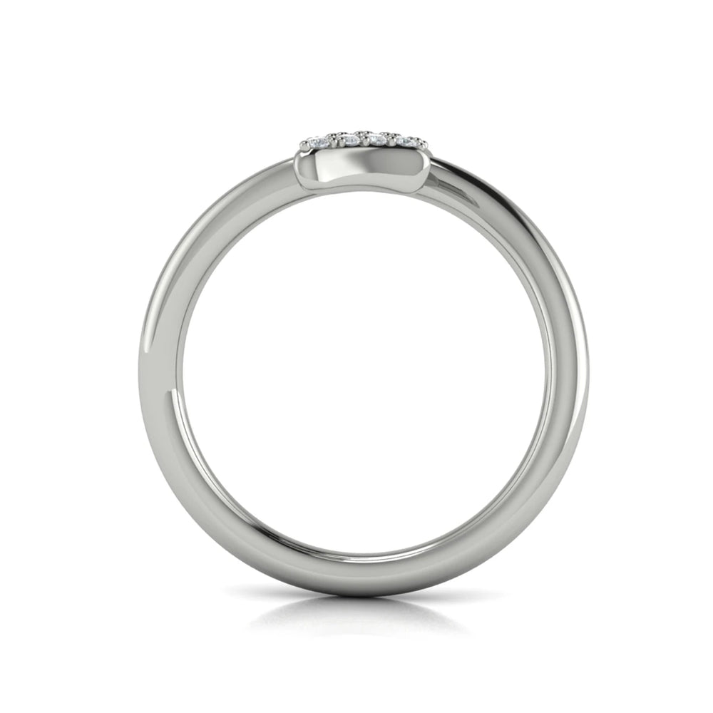 Diamond Trinity Wrap Ring White Gold