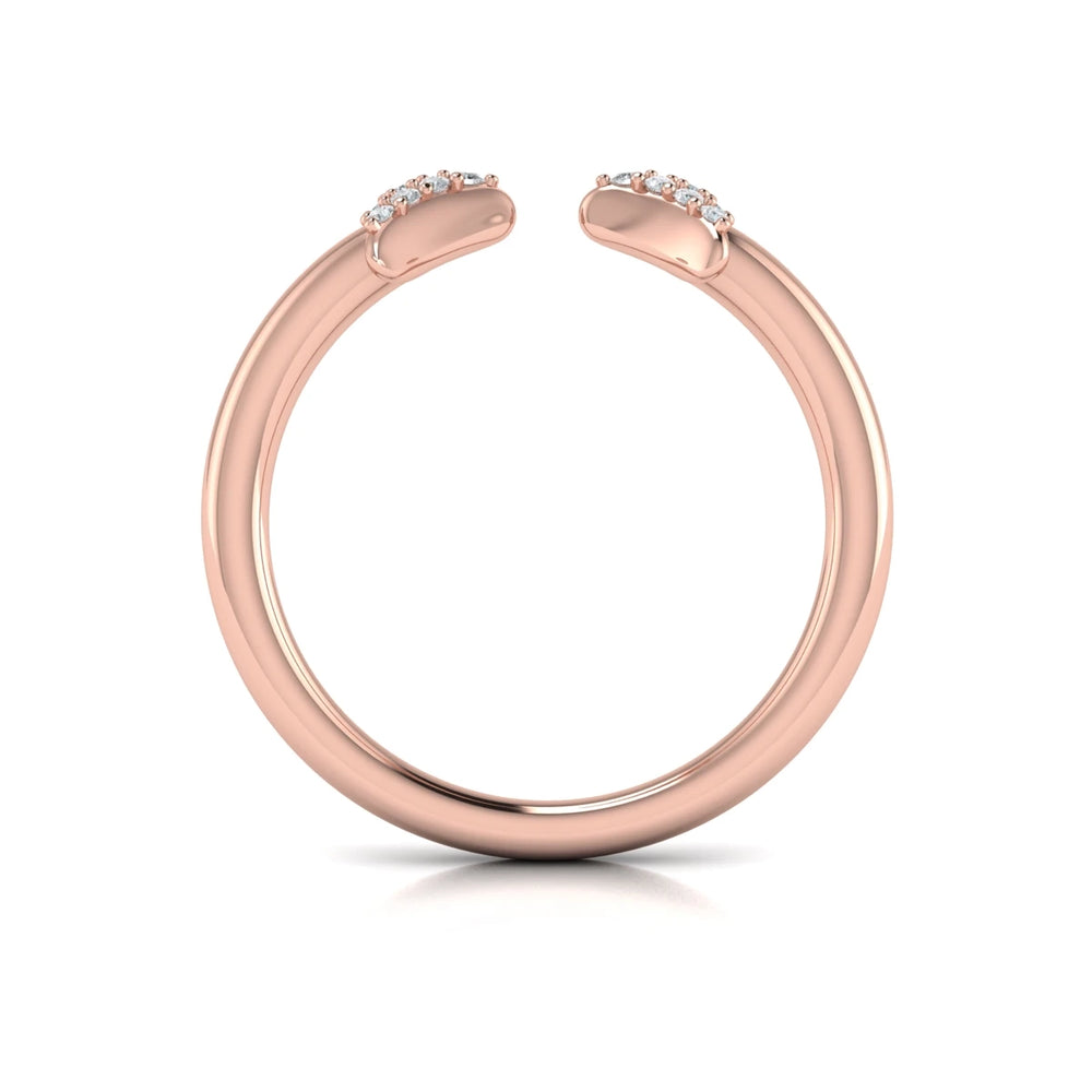 Diamond Trinity Ring Rose Gold