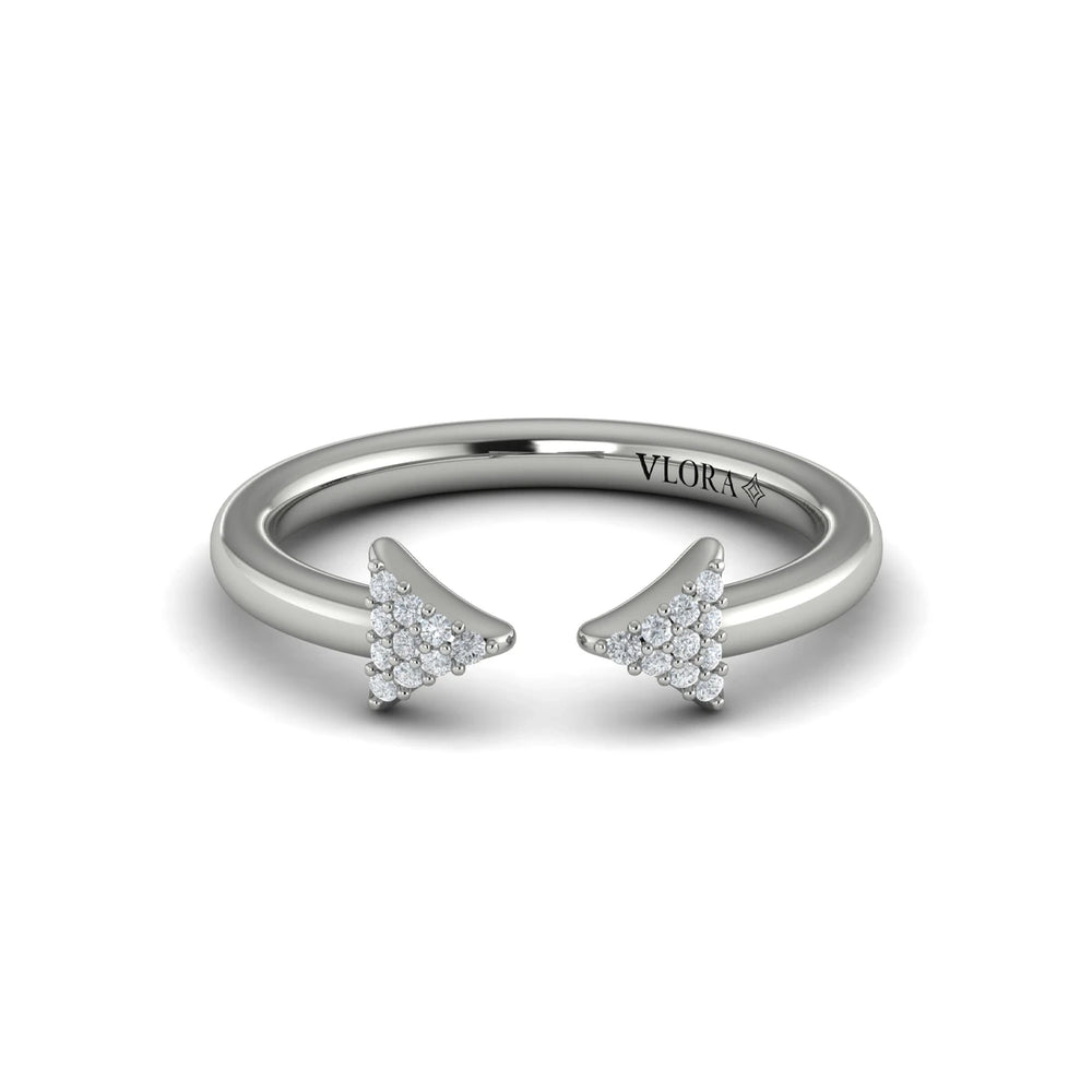 Diamond Trinity Ring White Gold